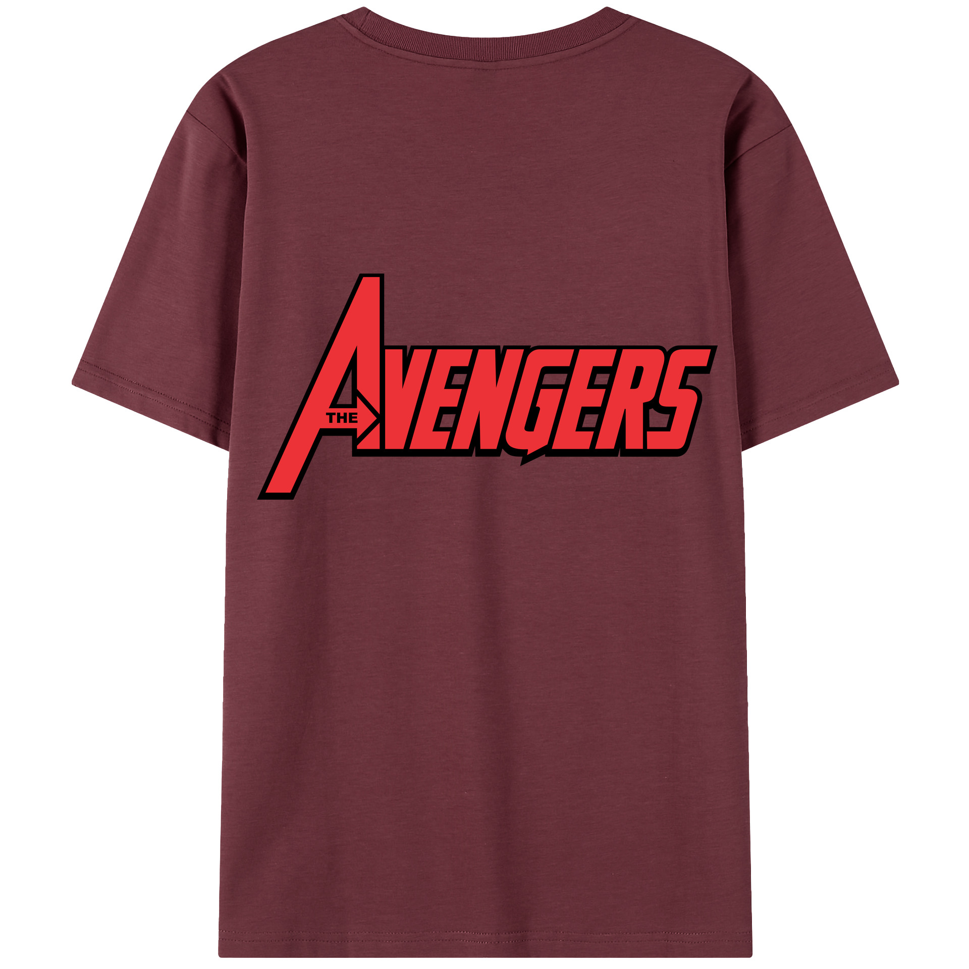 （画像用） アベンジャーズ The Avengers 綿100％半袖Tシャツ（背面プリント）